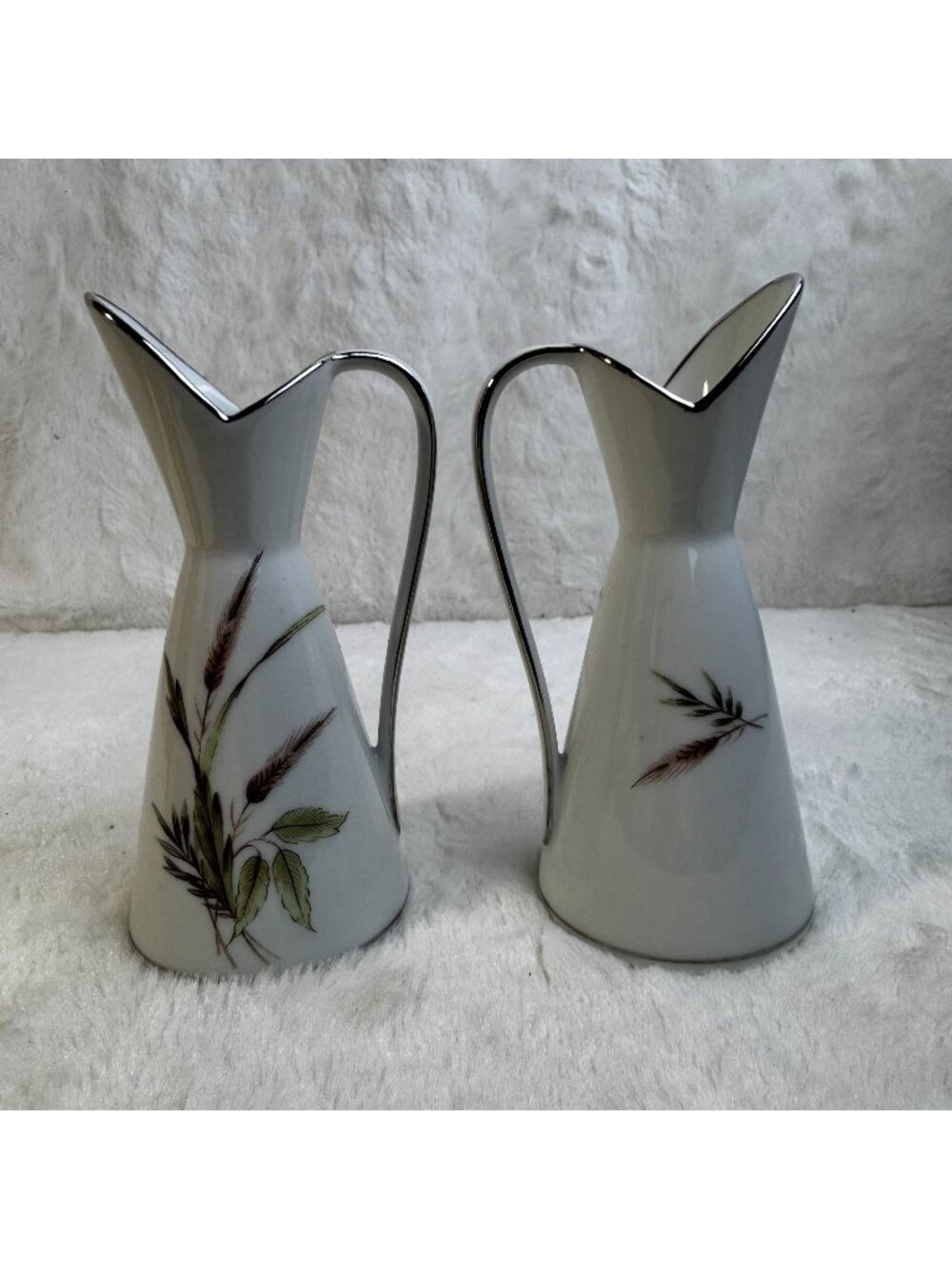 Grace China Bavaria Lady Diana oil/vinegar Set Wheat Design Made Germany 18175